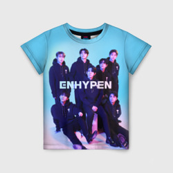 Детская футболка 3D Enhypen: Хисын, Джей, Джейк, Сонхун, Сону, Чонвон, Ни-Ки