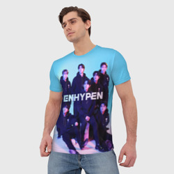 Мужская футболка 3D Enhypen: Хисын, Джей, Джейк, Сонхун, Сону, Чонвон, Ни-Ки - фото 2