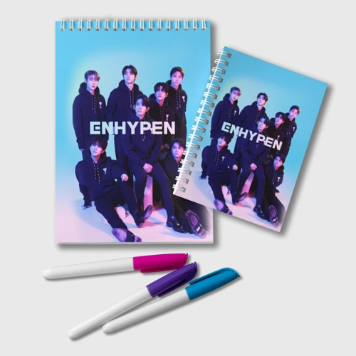 Блокнот Enhypen: Хисын, Джей, Джейк, Сонхун, Сону, Чонвон, Ни-Ки