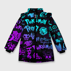 Зимняя куртка для девочек 3D Anime logobombing neon неон лого аниме