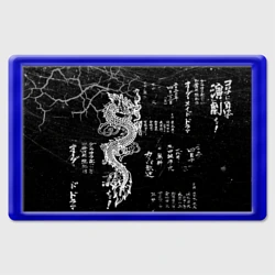 Магнит 45*70 Японский дракон и иероглифы
