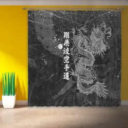 Фотошторы Токийский Дракон Иероглифы Dragon Japan - фото 2