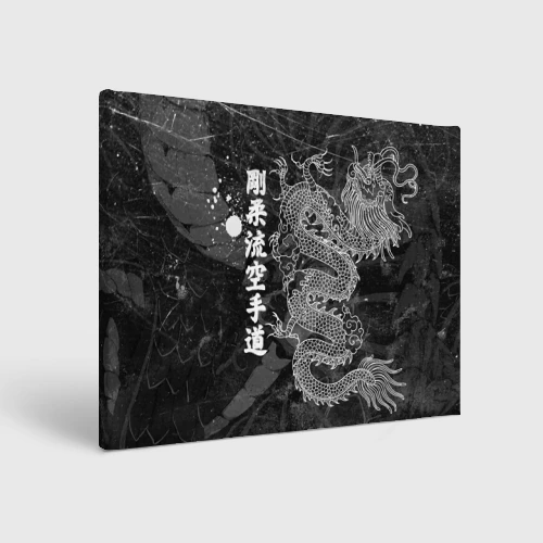 Холст прямоугольный Токийский Дракон Иероглифы Dragon Japan