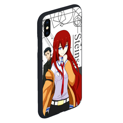 Чехол для iPhone XS Max матовый Врата Штейна Steins;Gate, цвет черный - фото 3