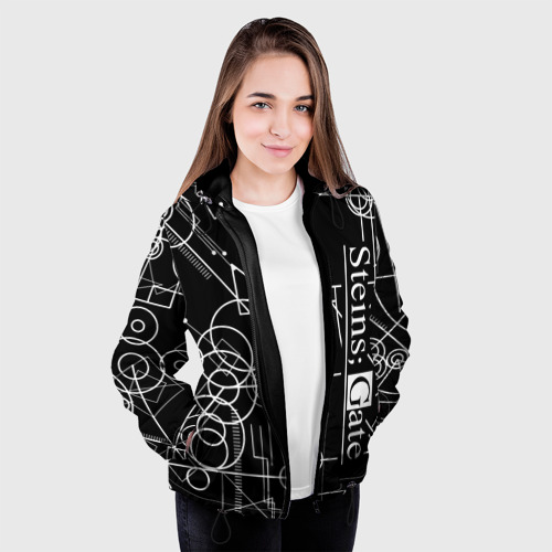 Женская куртка 3D Steins;Gate Врата Штейна, цвет черный - фото 4