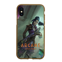 Чехол для iPhone XS Max матовый Arcane - Caitlyn