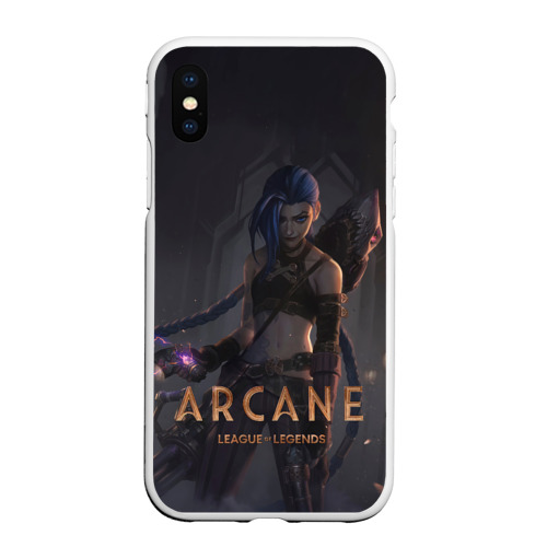 Чехол для iPhone XS Max матовый Arcane - Jinx