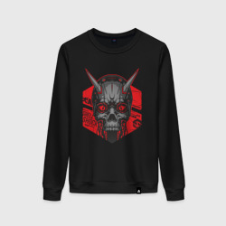 Женский свитшот хлопок Shlshk Cyber Skull Collection