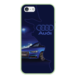 Чехол для iPhone 5/5S матовый Audi лого