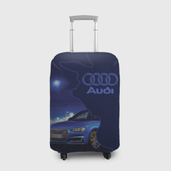 Чехол для чемодана 3D Audi лого