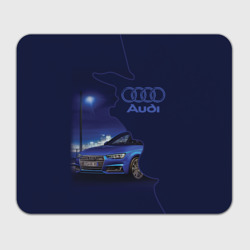 Прямоугольный коврик для мышки Audi лого