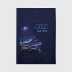 Обложка для автодокументов Audi лого