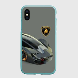 Чехол для iPhone XS Max матовый Lamborghini concept - Auto racing