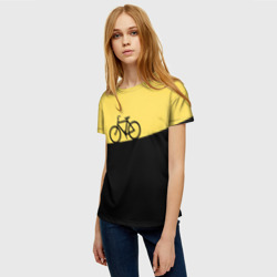 Женская футболка 3D Бегущий за велосипедом - фото 2
