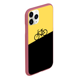 Чехол для iPhone 11 Pro Max матовый Бегущий за велосипедом - фото 2