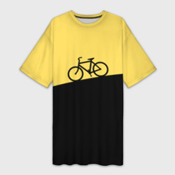 Платье-футболка 3D Бегущий за велосипедом