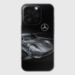 Чехол для iPhone 16 Pro силиконовый с защитой камеры Mercedes-Benz motorsport