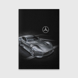 Обложка для паспорта матовая кожа Mercedes-Benz motorsport