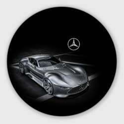 Круглый коврик для мышки Mercedes-Benz motorsport