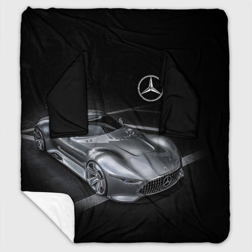 Плед с рукавами с принтом Mercedes-Benz motorsport, вид спереди #2