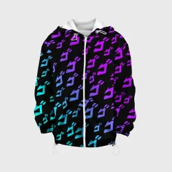 Детская куртка 3D JoJo`s Bizarre Adventure neon pattern неон узор