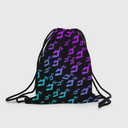 Рюкзак-мешок 3D JoJo`s Bizarre Adventure neon pattern неон узор