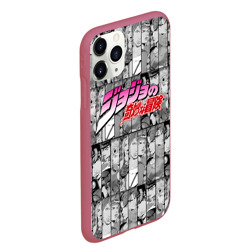 Чехол для iPhone 11 Pro Max матовый JoJo`s Bizarre Adventure чёрно белое - фото 2