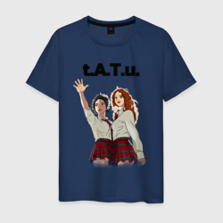 Мужская футболка хлопок T.a.t.u. Music band. тату