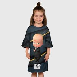 Детское платье 3D Босс  молокосос в костюме - фото 2