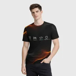 Мужская футболка 3D День программера - фото 2