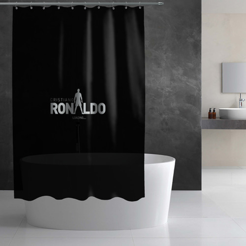Штора 3D для ванной Cristiano Ronaldo Black Theme - фото 3