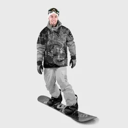 Накидка на куртку 3D Японский огненный дракон