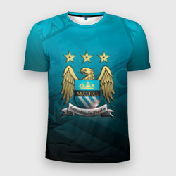 Мужская футболка 3D Slim Manchester City Teal Themme