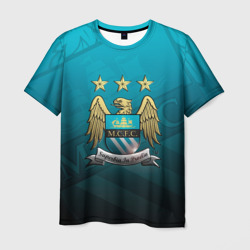 Мужская футболка 3D Manchester City Teal Themme