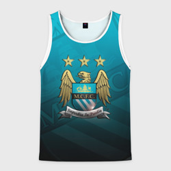 Мужская майка 3D Manchester City Teal Themme