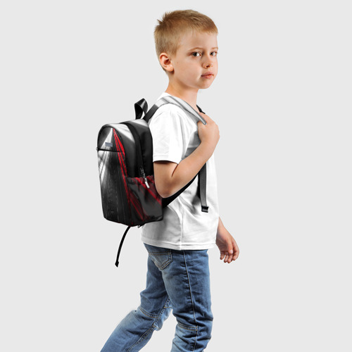 Детский рюкзак 3D с принтом Unlimited Highway, вид сзади #1
