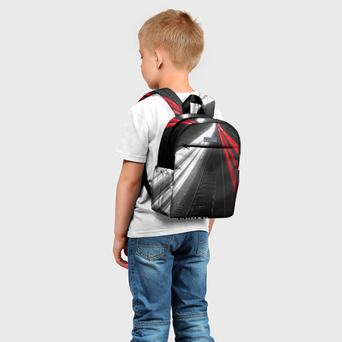 Детский рюкзак 3D с принтом Unlimited Highway, фото на моделе #1