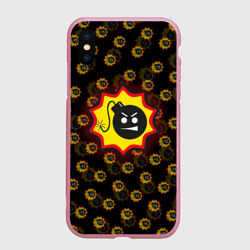 Чехол для iPhone XS Max матовый Bomb Pattern Serious Sam