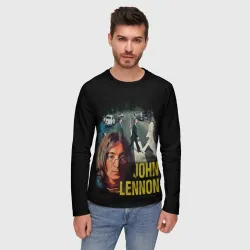 Мужской лонгслив 3D The Beatles John Lennon - фото 2