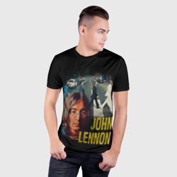 Мужская футболка 3D Slim The Beatles John Lennon - фото 2