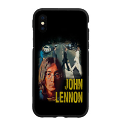 Чехол для iPhone XS Max матовый The Beatles John Lennon