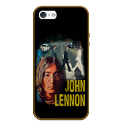 Чехол для iPhone 5/5S матовый The Beatles John Lennon