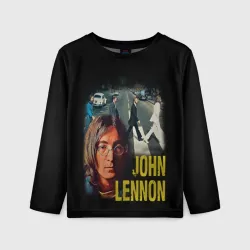 Детский лонгслив 3D The Beatles John Lennon