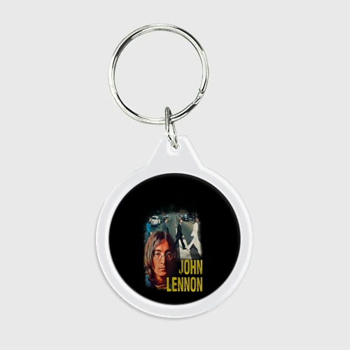 Брелок круглый The Beatles John Lennon
