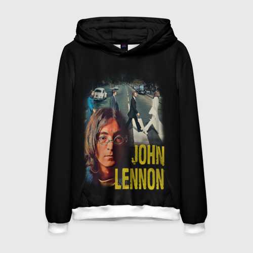 Мужская толстовка 3D The Beatles John Lennon, цвет белый