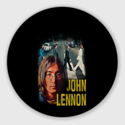 Круглый коврик для мышки The Beatles John Lennon