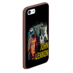 Чехол для iPhone 5/5S матовый The Beatles John Lennon - фото 2