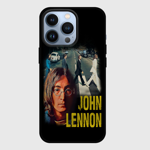 Чехол для iPhone 13 Pro The Beatles John Lennon, цвет черный