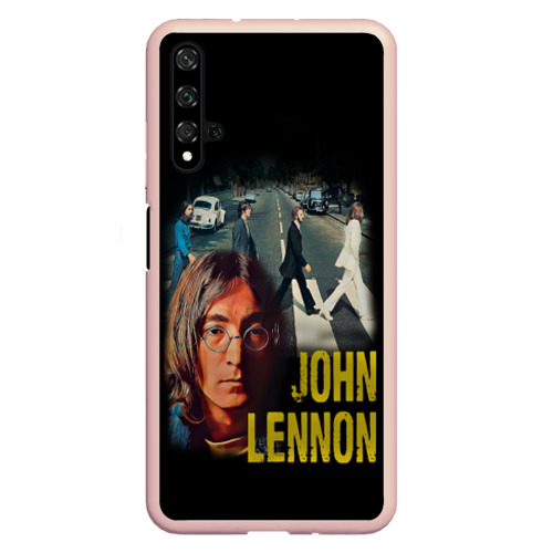 Чехол для Honor 20 The Beatles John Lennon, цвет светло-розовый