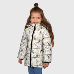 Зимняя куртка для девочек 3D Лабрадор Золотистый Ретривер - фото 2